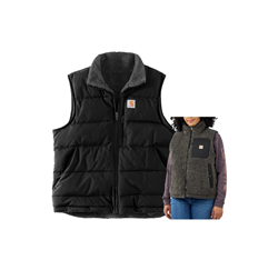 SMANICATO DONNA REVERSIBILE IN TEDDY BLACK